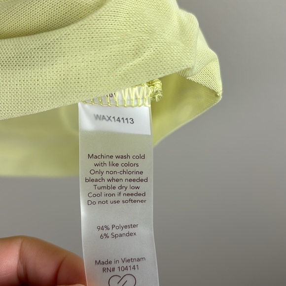 NWT Calia Twisted Mesh Tee Light Green - Picture 9 of 12